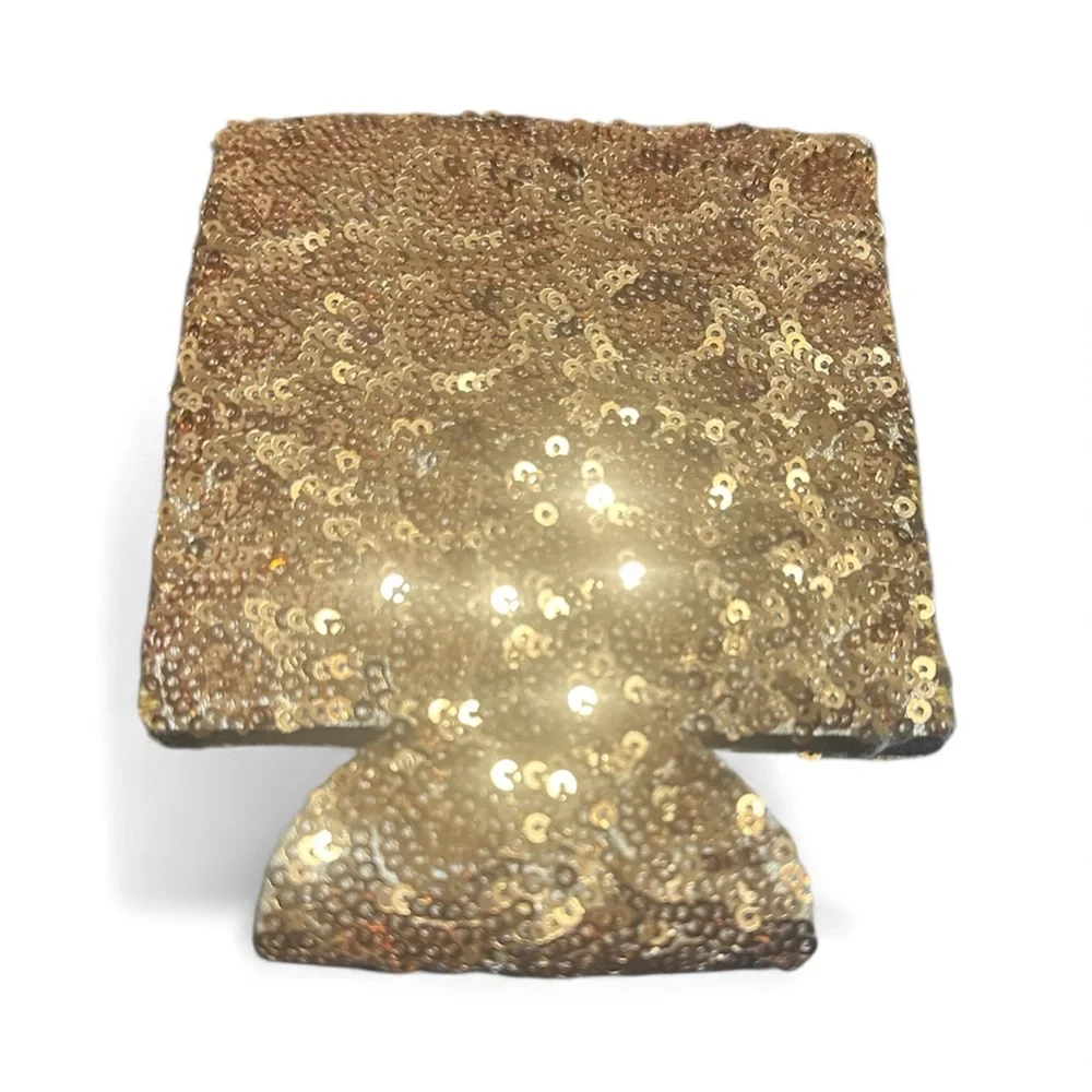 Chasin’ Drinks & Dreams Gold Sequin Can Cooler